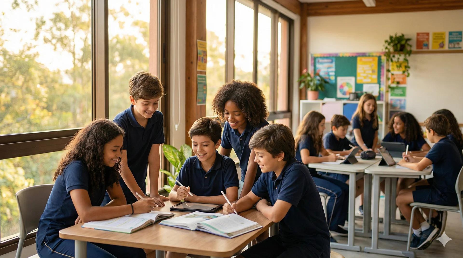 Estudantes do Colégio Integração